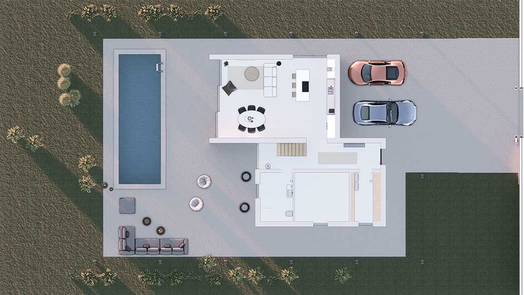 Villa Mallorca Illustration