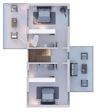 Villa Mallorca Illustration